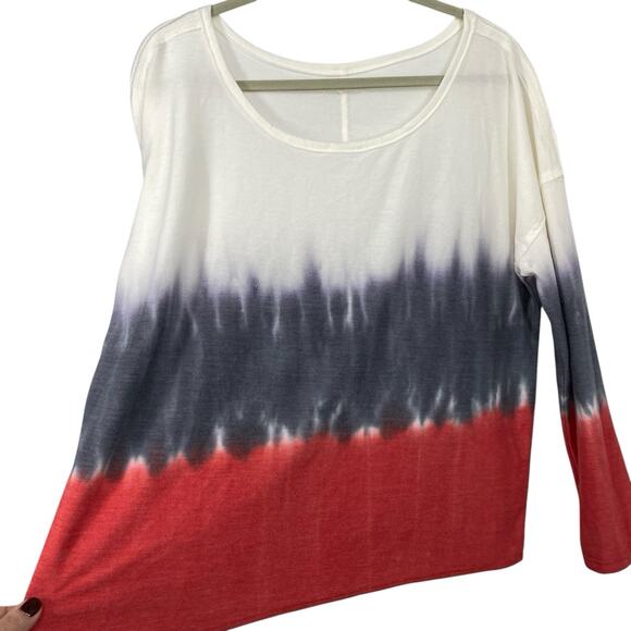 Maurices Dip Dye Long Sleeve Pullover Women Size Large Lightweight - Picture 8 of 8